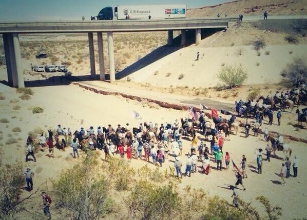 Citizens defend the Bundy Ranch